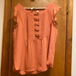 Lauren Conrad coral size large  blouse top